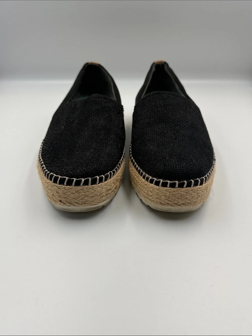 Dr. Scholl's Black Espadrille Platform Slip-Ons